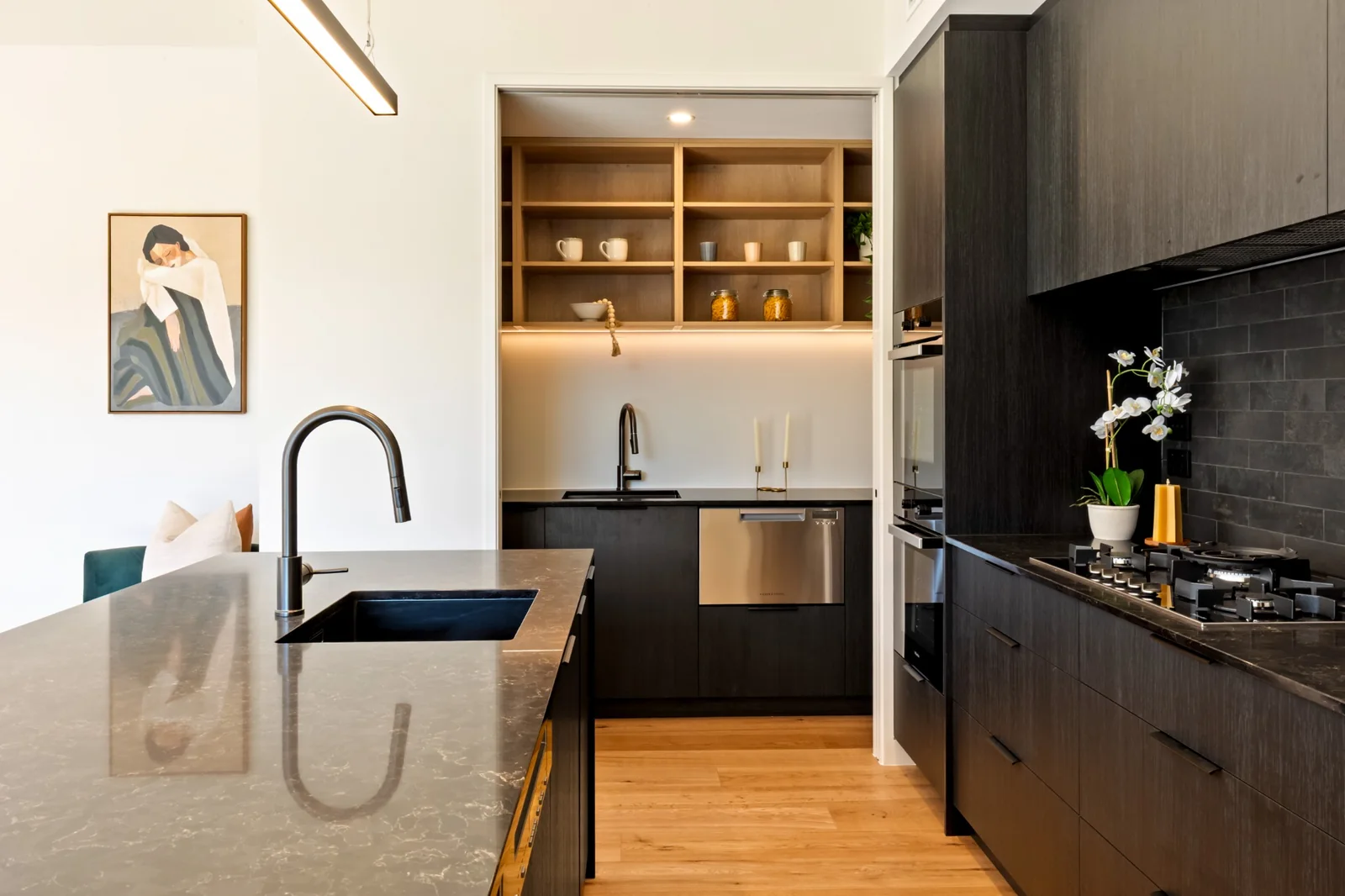 Kitchen and scullery at 7 Centurion